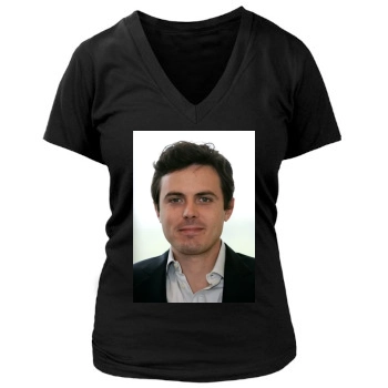 Casey Affleck Women's Deep V-Neck TShirt