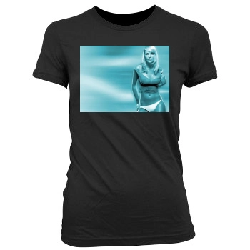 Cassie Lane Women's Junior Cut Crewneck T-Shirt