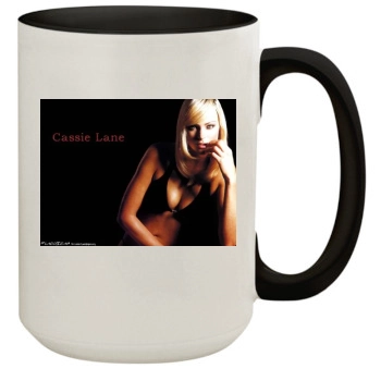Cassie Lane 15oz Colored Inner & Handle Mug