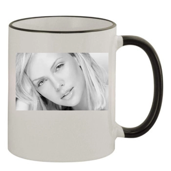 Charlize Theron 11oz Colored Rim & Handle Mug