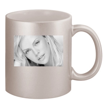 Charlize Theron 11oz Metallic Silver Mug