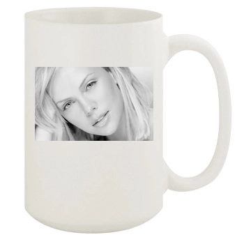 Charlize Theron 15oz White Mug