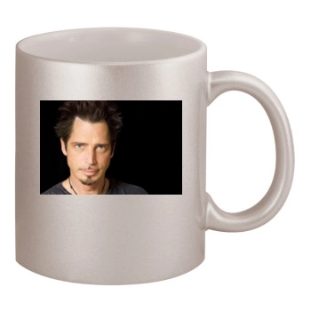 Chris Cornell 11oz Metallic Silver Mug