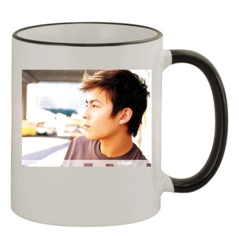 Edison Chen 11oz Colored Rim & Handle Mug