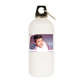 Edison Chen White Water Bottle With Carabiner