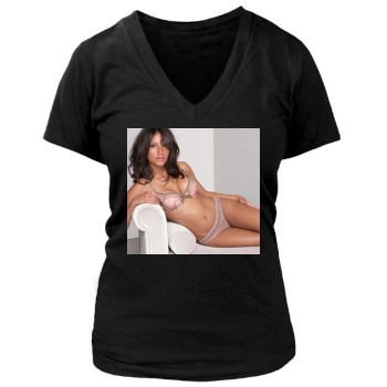 Emanuela de Paula Women's Deep V-Neck TShirt