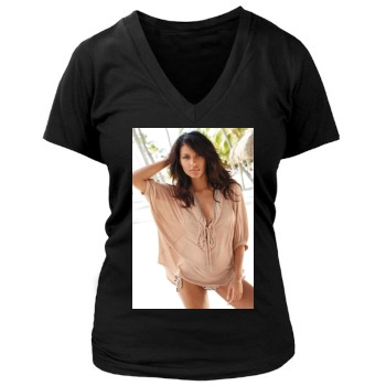 Emanuela de Paula Women's Deep V-Neck TShirt