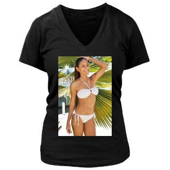 Emanuela de Paula Women's Deep V-Neck TShirt