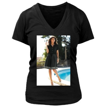 Emanuela de Paula Women's Deep V-Neck TShirt