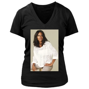 Emanuela de Paula Women's Deep V-Neck TShirt