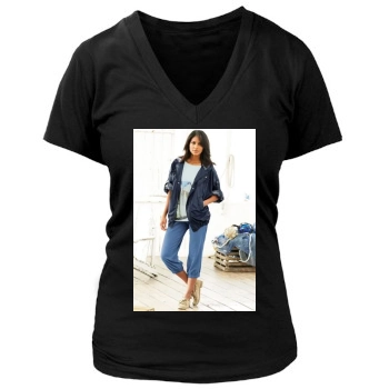 Emanuela de Paula Women's Deep V-Neck TShirt