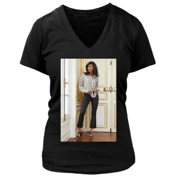 Emanuela de Paula Women's Deep V-Neck TShirt