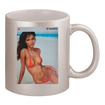 Emanuela de Paula 11oz Metallic Silver Mug