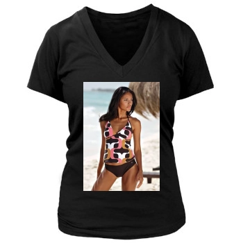 Emanuela de Paula Women's Deep V-Neck TShirt