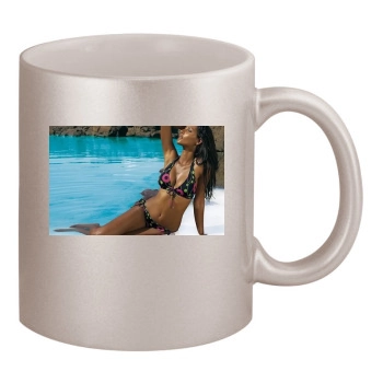 Emanuela de Paula 11oz Metallic Silver Mug