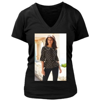 Emanuela de Paula Women's Deep V-Neck TShirt