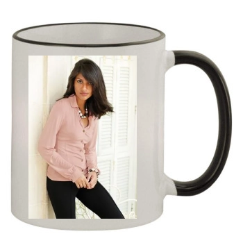 Emanuela de Paula 11oz Colored Rim & Handle Mug