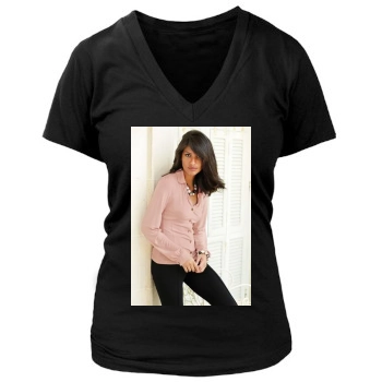 Emanuela de Paula Women's Deep V-Neck TShirt