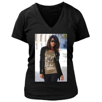 Emanuela de Paula Women's Deep V-Neck TShirt