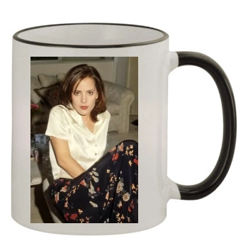 Emma Caulfield 11oz Colored Rim & Handle Mug