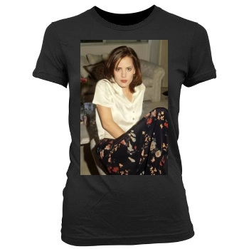 Emma Caulfield Women's Junior Cut Crewneck T-Shirt