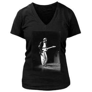 Eric Clapton Women's Deep V-Neck TShirt