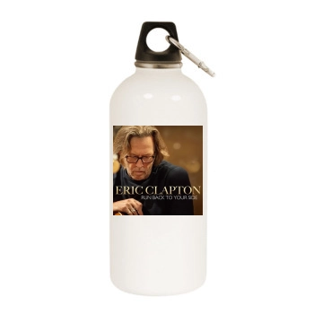 Eric Clapton White Water Bottle With Carabiner