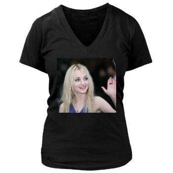 Evanna Lynch Women's Deep V-Neck TShirt