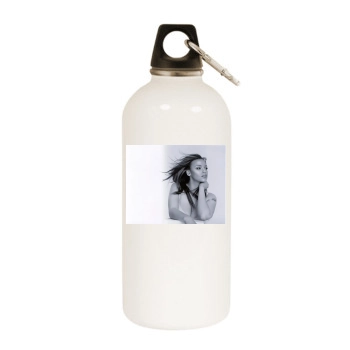 Faith Evans White Water Bottle With Carabiner