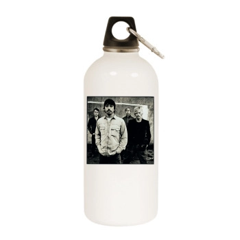 Foo Fighters White Water Bottle With Carabiner