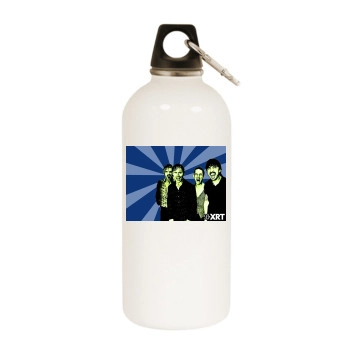 Foo Fighters White Water Bottle With Carabiner