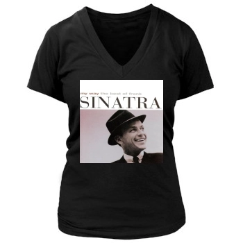Frank Sinatra Women's Deep V-Neck TShirt