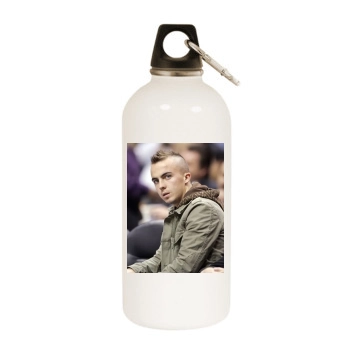 Frankie Muniz White Water Bottle With Carabiner
