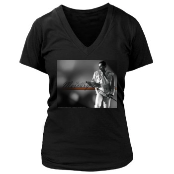 Freddie Mercury Women's Deep V-Neck TShirt