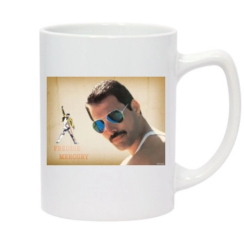 Freddie Mercury 14oz White Statesman Mug