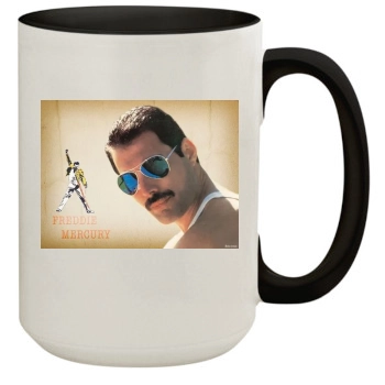 Freddie Mercury 15oz Colored Inner & Handle Mug