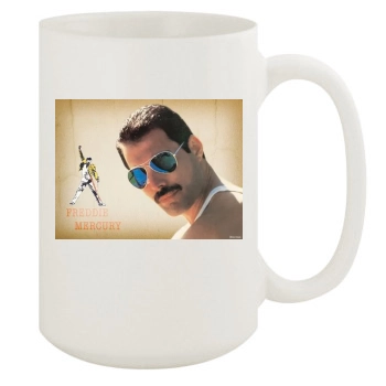 Freddie Mercury 15oz White Mug