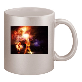 Freddie Mercury 11oz Metallic Silver Mug