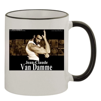 Jean-Claude Van Damme 11oz Colored Rim & Handle Mug