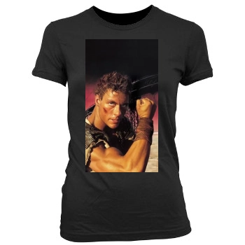 Jean-Claude Van Damme Women's Junior Cut Crewneck T-Shirt