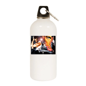 Jean-Claude Van Damme White Water Bottle With Carabiner