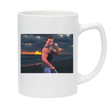 Jean-Claude Van Damme 14oz White Statesman Mug