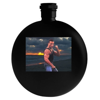 Jean-Claude Van Damme Round Flask