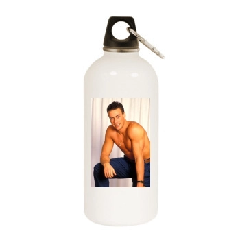 Jean-Claude Van Damme White Water Bottle With Carabiner