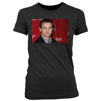 Jeremy Renner Women's Junior Cut Crewneck T-Shirt