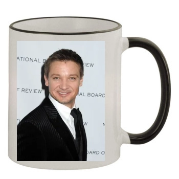 Jeremy Renner 11oz Colored Rim & Handle Mug