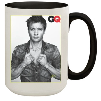 Jeremy Renner 15oz Colored Inner & Handle Mug