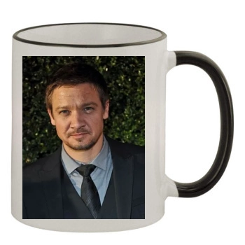 Jeremy Renner 11oz Colored Rim & Handle Mug