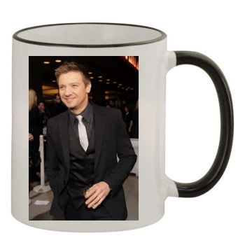 Jeremy Renner 11oz Colored Rim & Handle Mug