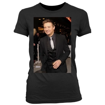 Jeremy Renner Women's Junior Cut Crewneck T-Shirt